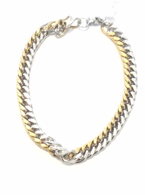 Stainless Steel Bracelet - Silver & Gold
