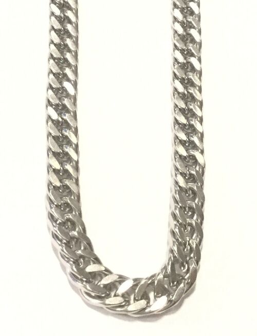 Stainless Steel Necklace - Silver Extra Large