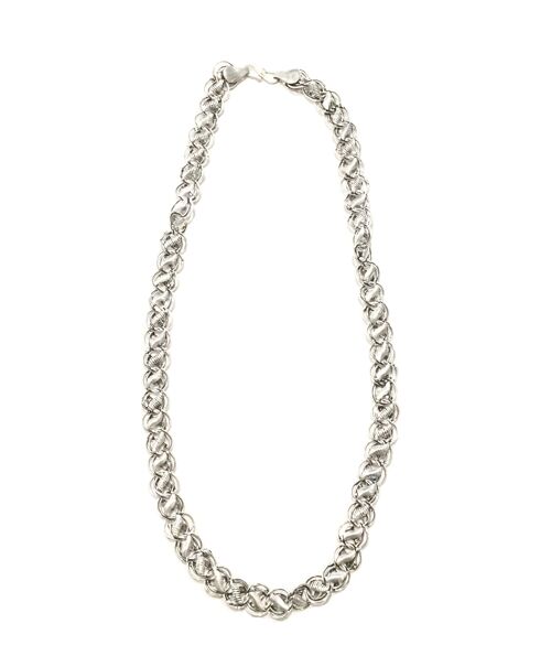 Chunky Rope Necklace - Silver