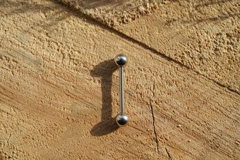 Piercing Téton et Langue Classique - Argent 14mm 2