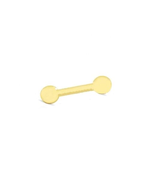 Classic Nipple and Tongue Piercing - Gold 12mm