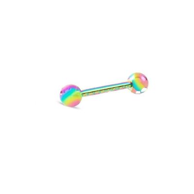 Classic Nipple and Tongue Piercing - Multicolor 12mm