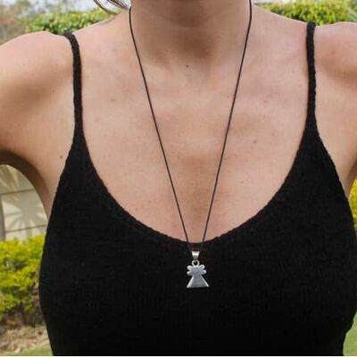 Collier avec Pendentif Figurine - Argent