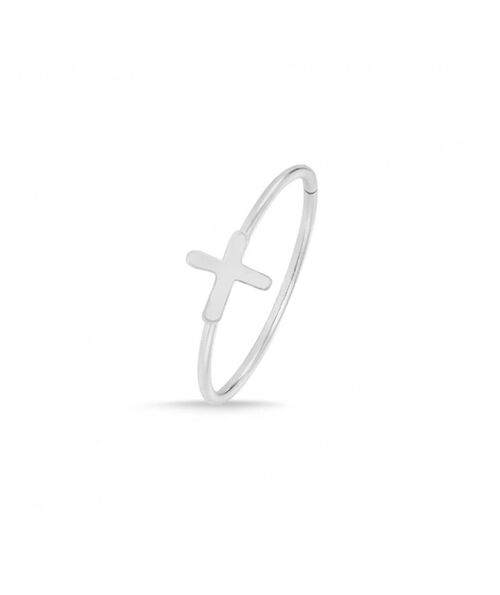 Sterling Silver Nose and Ear Piercing - Silver Cross