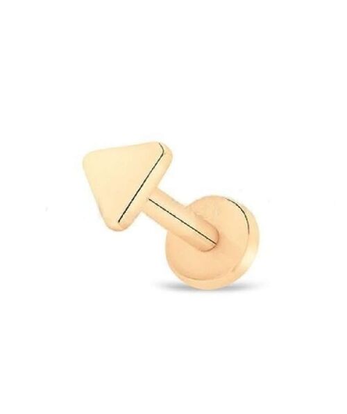 Surgical Steel Tragus Stud - Bronze Triangle