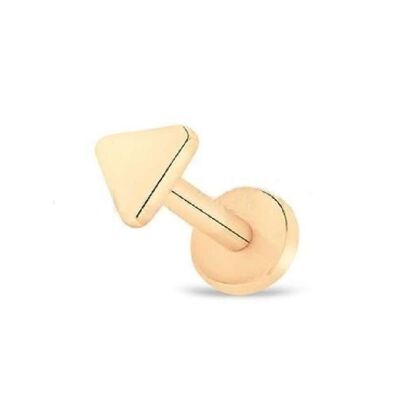Surgical Steel Tragus Stud - Bronze Triangle