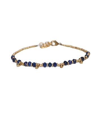 Bracelet de Cheville Perlé - Bleu 4