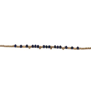 Bracelet de Cheville Perlé - Bleu 8