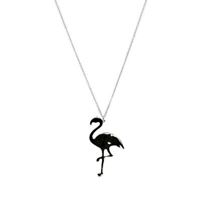 Dora Flamingo Halskette - Silber