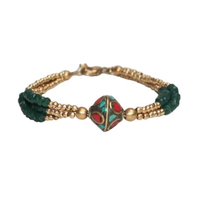 Bracelet perlé - Vert
