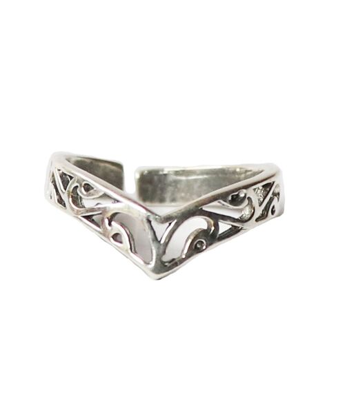Geometric Ring Adjustable - Silver