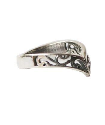 Bague Géométrique Ajustable - Argent 5