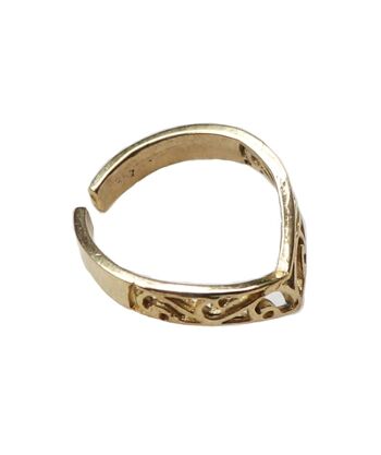 Bague Géométrique Ajustable - Argent 10