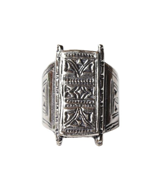 Aztec Ring - Silver