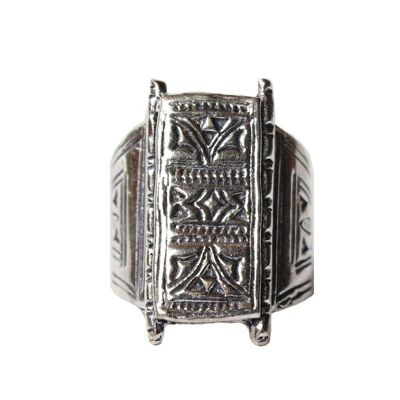 Aztekischer Ring - Silber