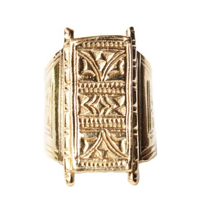 Aztekischer Ring - Gold