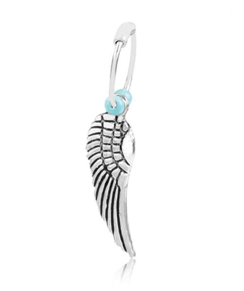 Wing Hoop Body Jewellery - Silver