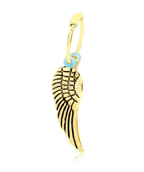 Wing Hoop Body Jewellery - Gold