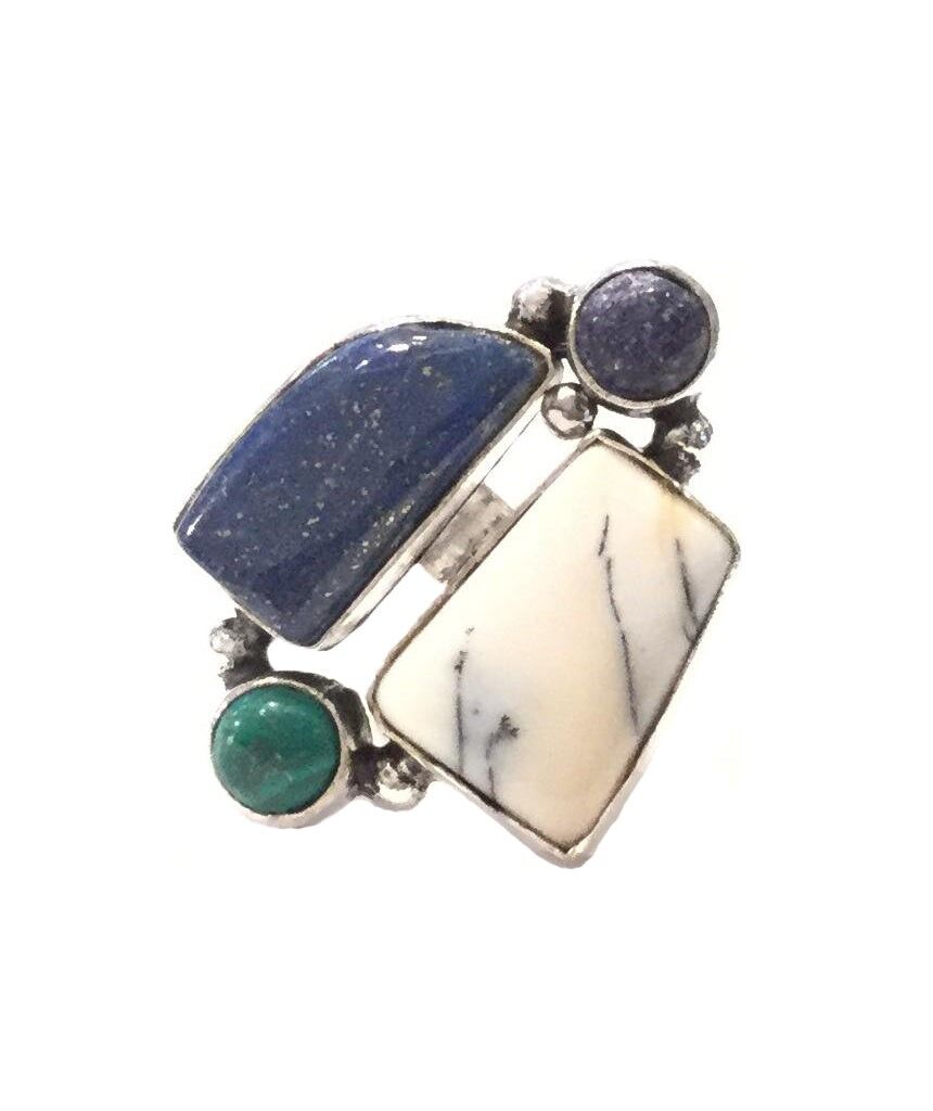 4 Edelsteinring - Stil 1