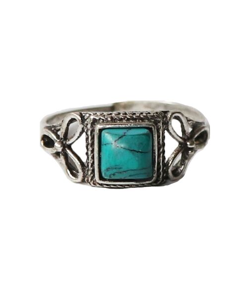 Small Stone Ring - Silver & Turquoise