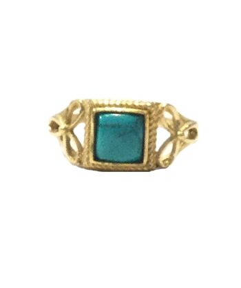 Bague Petite Pierre - Or & Turquoise 1