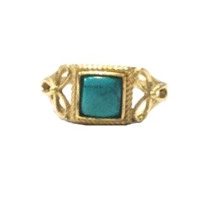 Bague Petite Pierre - Or & Turquoise