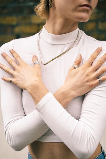 Bague tortue en argent sterling de qualité supérieure 3