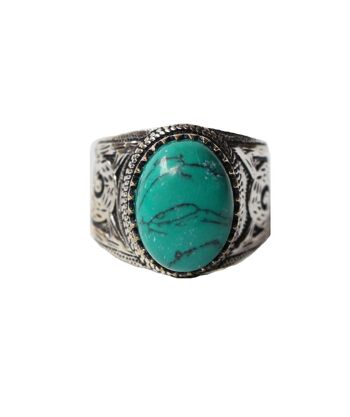 Bague Grosse Pierre - Argent & Turquoise 1