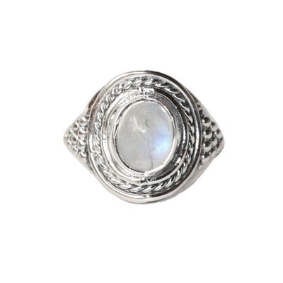Sterling Silver Gemstone Ring - Moonstone