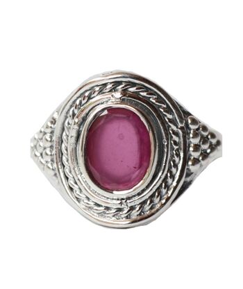 Bague en argent sterling avec pierres précieuses - Pierre de lune 6