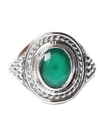 Bague en argent sterling avec pierres précieuses - Turquoise 1