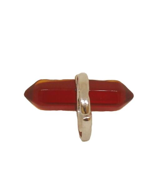 Boho Stone Ring - Red