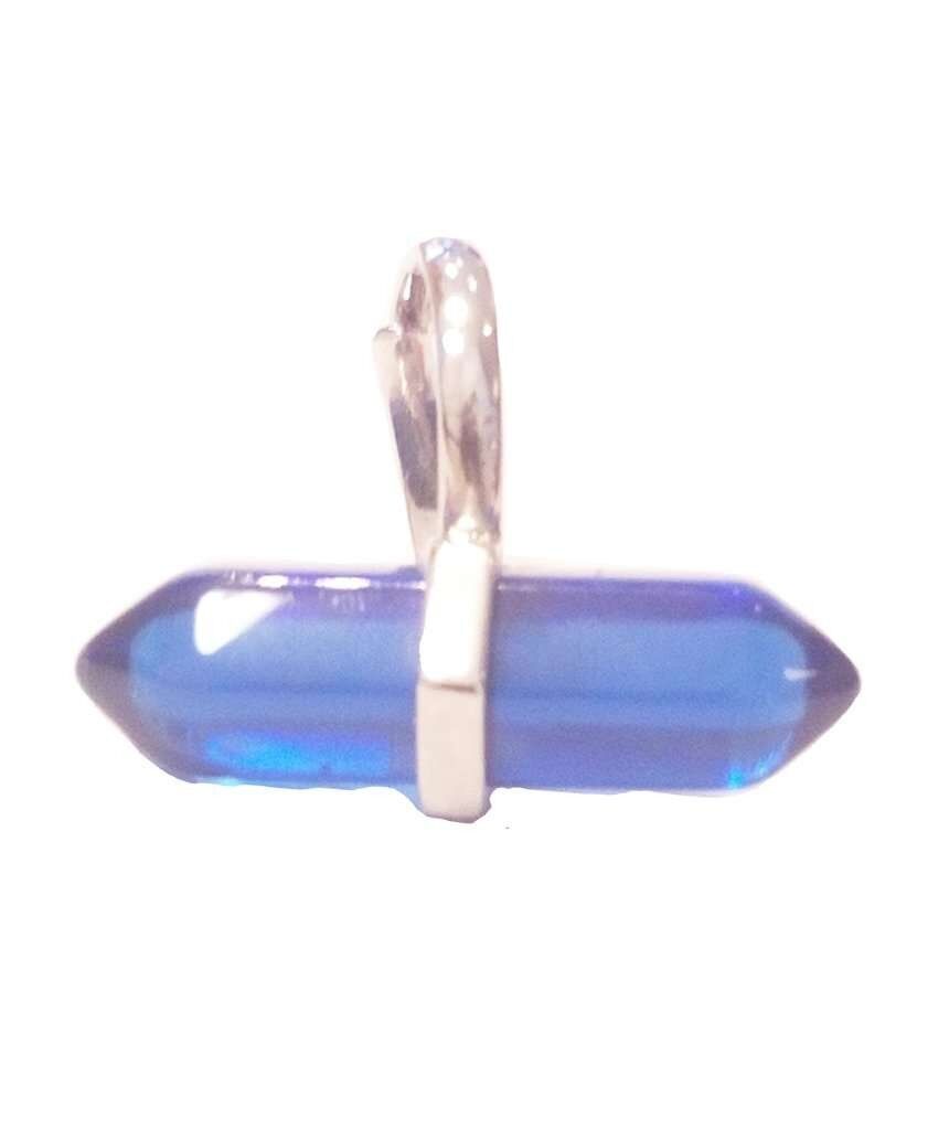 Boho Steinring - Transparent blau