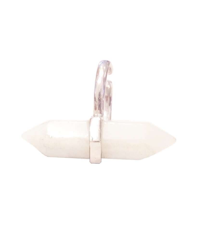 Boho Steinring - Weiß