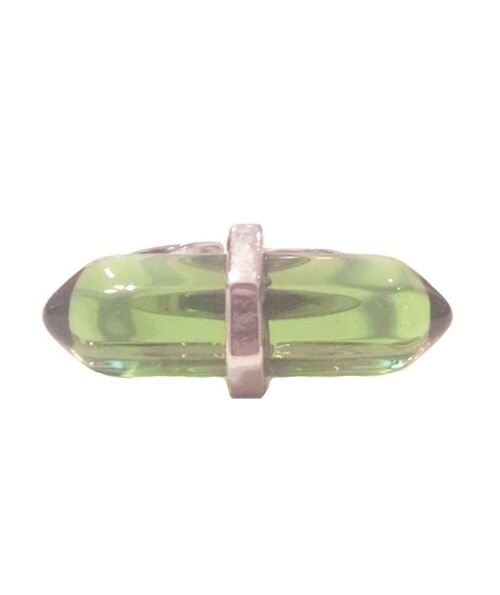 Boho Stone Ring - Transparent Green