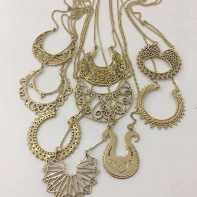 Sacred Patterns Necklace - Gold