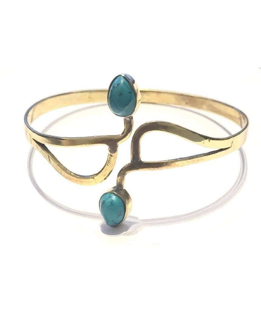 Swirly Armreif – Türkis