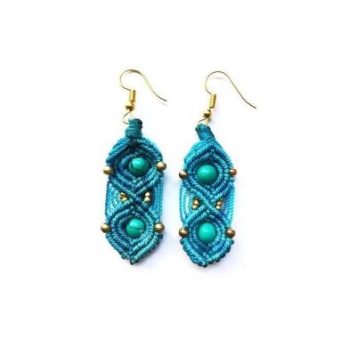 Parrot Attack Earrings - Turquoise