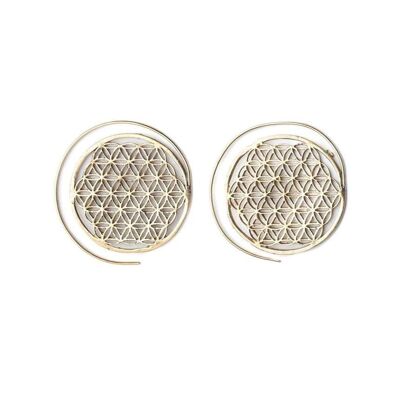 Honeycomb Hoop Earrings - Small