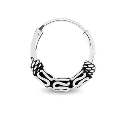 Ring aus Sterlingsilber im Bali-Stil - Silber 10 mm