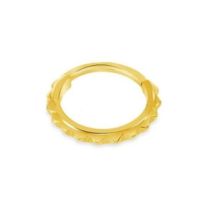 Anello Setto Incernierato Oro - Sole 10mm