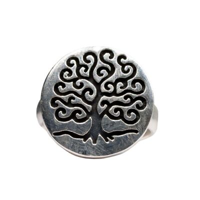 Premium Silver Tree of Life Ring