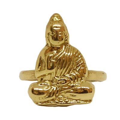 Sitzender Buddha-Ring - Gold