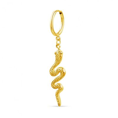 Snake Hoop Earring - Gold