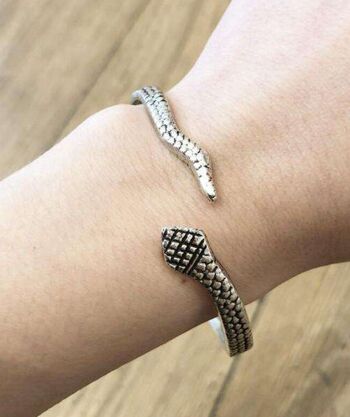 Bracelet Peau De Serpent - Argent 3