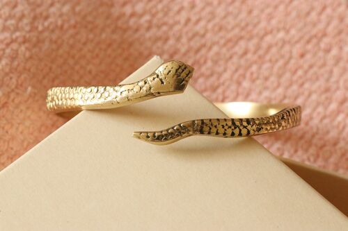 Snake Skin Bracelet - Gold