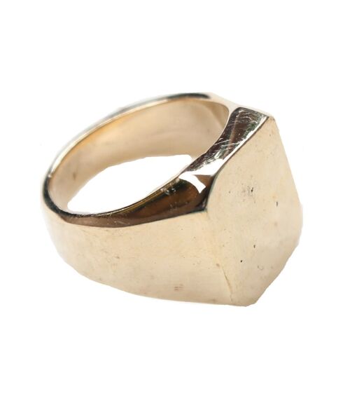 Square Signet Ring - Gold