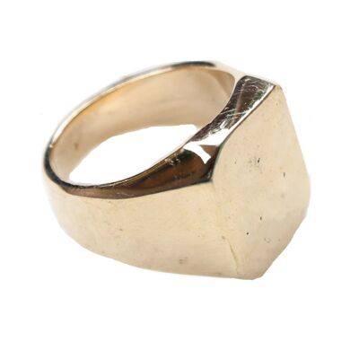 Square Signet Ring - Gold