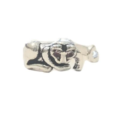 Adjustable Cat Ring - Silver