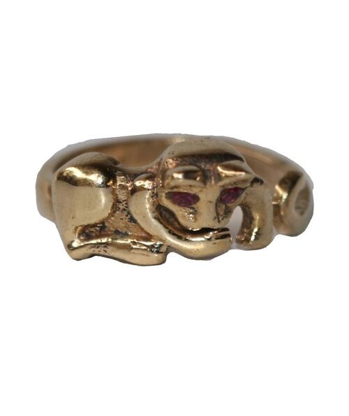 Adjustable Cat Ring - Gold